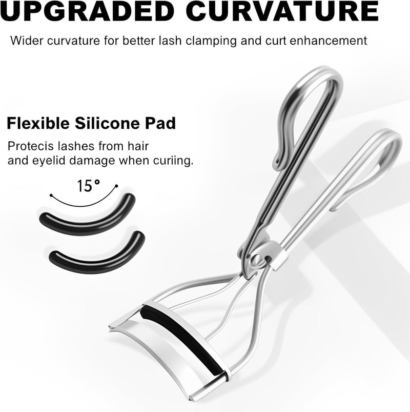 Pdtwq 100Pack Compatible with Tweezerman Eyelash Curler Refills,Silicone Rubber Eyelash Curler Pads Compatible with Tweezerman Eye Lash,Black. - Image 2
